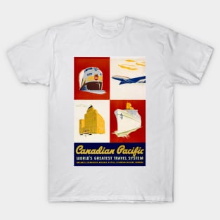 Canadian Pacific Travel System - Vintage Travel T-Shirt